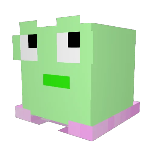 Z4reba Minecraft avatar head, 3D render