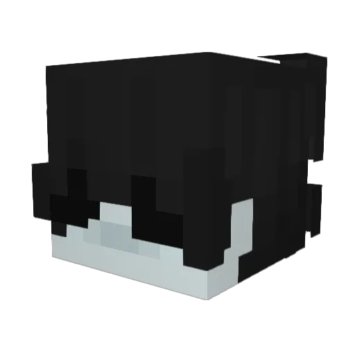 Z999K Minecraft avatar head, 3D render