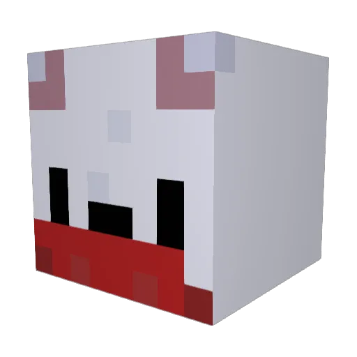 Z9HONG Minecraft avatar head, 3D render
