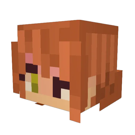 ZABOOYAH Minecraft avatar head, 3D render