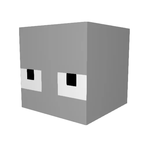 ZABTRAK Minecraft avatar head, 3D render
