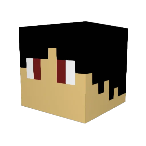 ZACHR824 Minecraft avatar head, 3D render