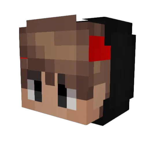 ZACOND Minecraft avatar head, 3D render
