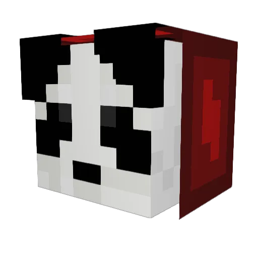 ZAE_20 Minecraft avatar head, 3D render