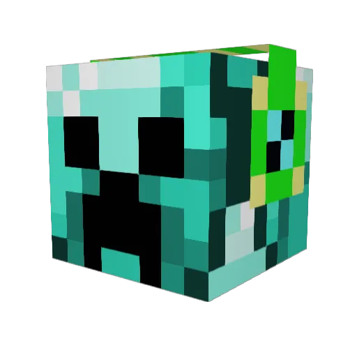 ZAIN_ Minecraft avatar head, 3D render