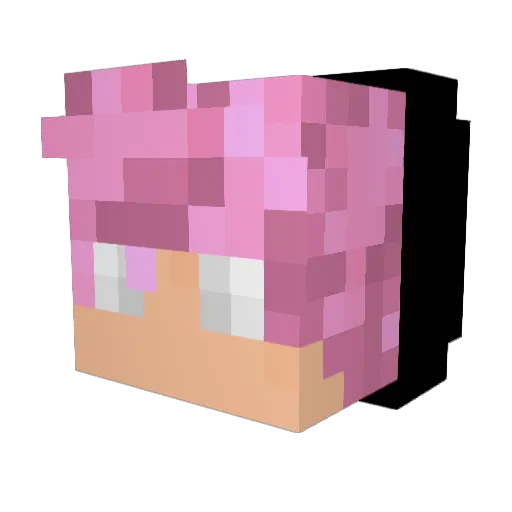 ZAKJCord Minecraft avatar head, 3D render