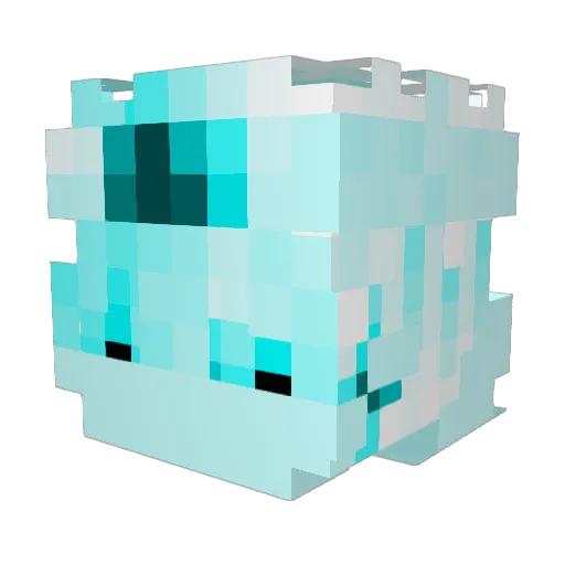 ZAKVA Minecraft avatar head, 3D render
