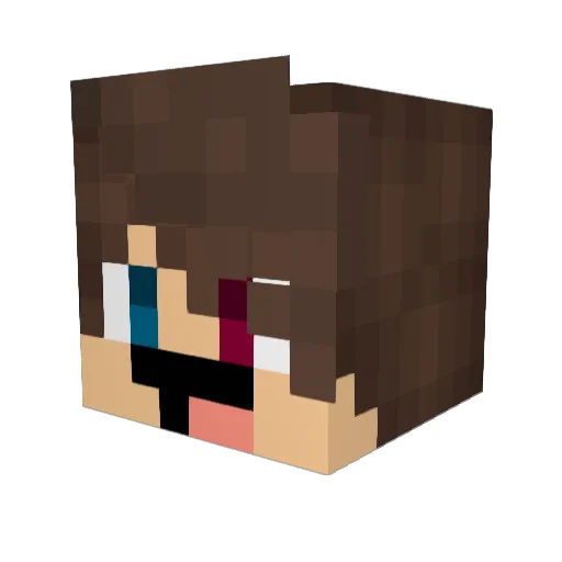 ZAKl1k Minecraft avatar head, 3D render