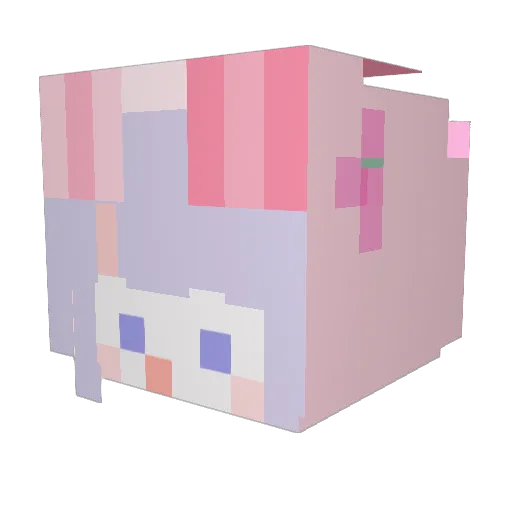 ZAMGYEOL Minecraft avatar head, 3D render