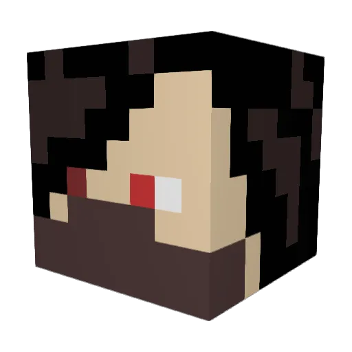 ZANE76 Minecraft avatar head, 3D render