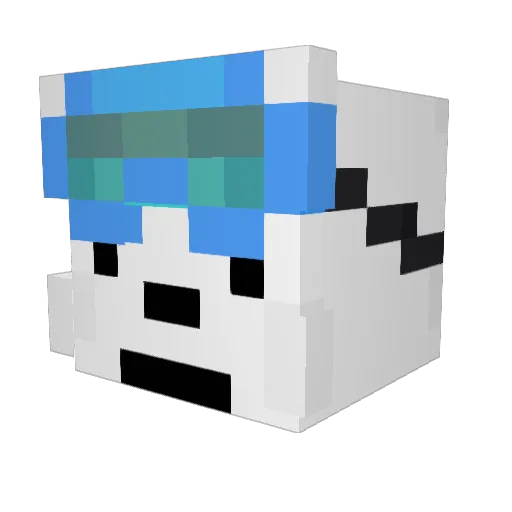 ZANE_267 Minecraft avatar head, 3D render