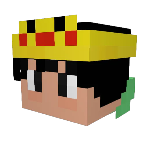 ZAPAUMM Minecraft avatar head, 3D render