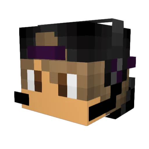 ZAPBUSTER Minecraft avatar head, 3D render