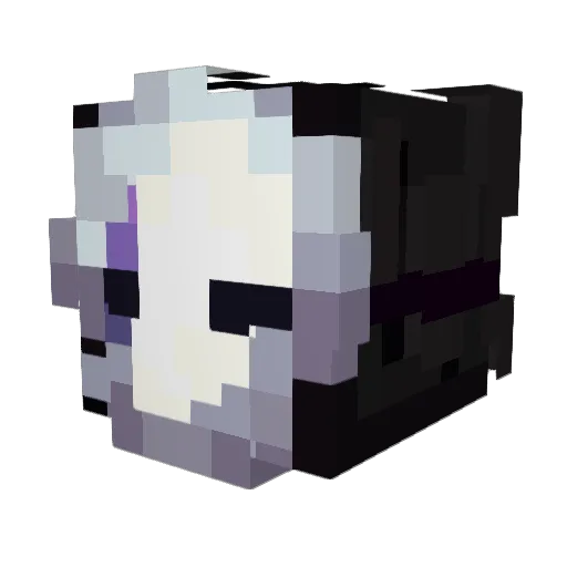 ZAR135 Minecraft avatar head, 3D render