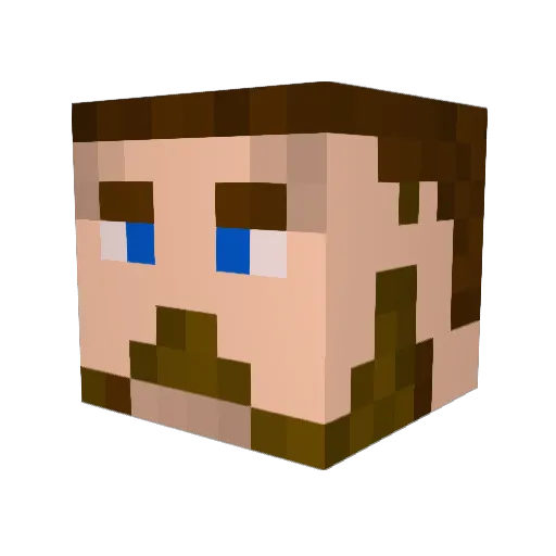 ZARD1969 Minecraft avatar head, 3D render