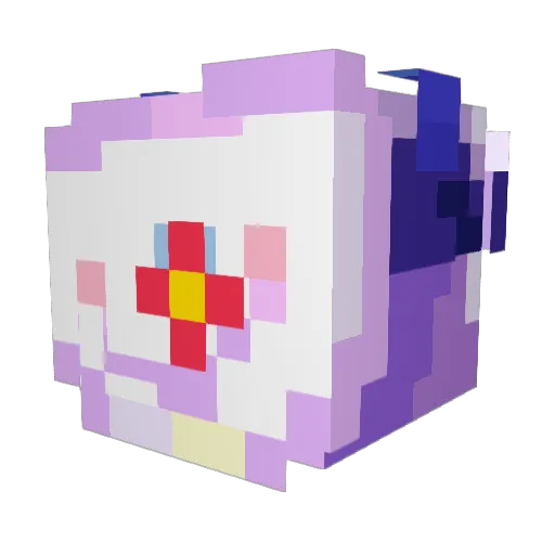 ZARZAM0RA Minecraft avatar head, 3D render