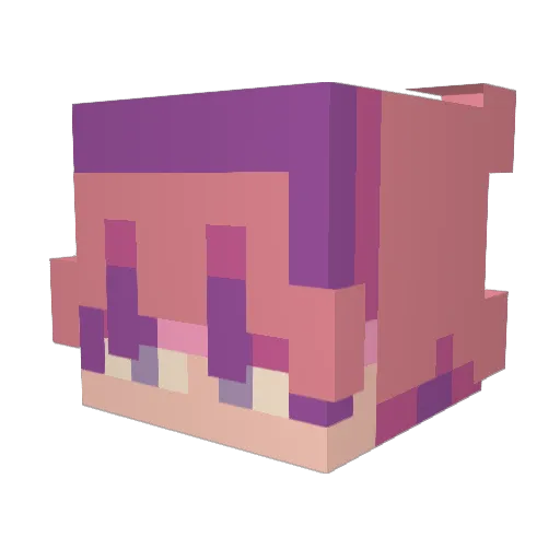 ZAVANA2 Minecraft avatar head, 3D render