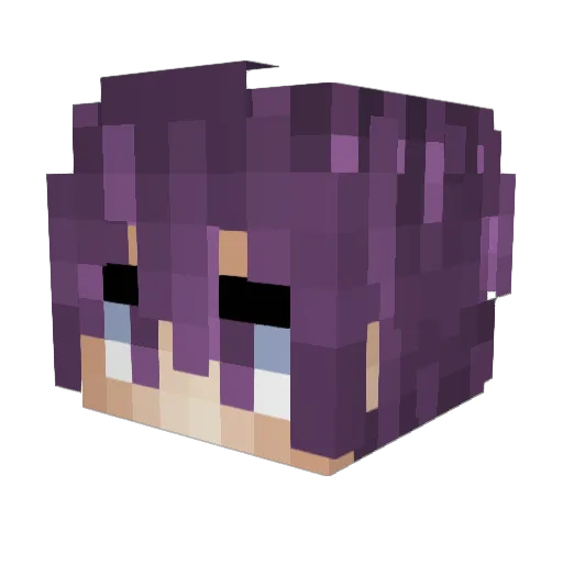 ZAYSPINZ Minecraft avatar head, 3D render