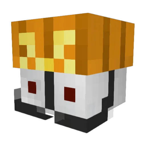 ZAZABAO_123 Minecraft avatar head, 3D render