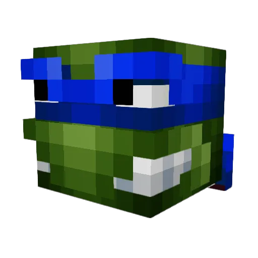 ZBUKU Minecraft avatar head, 3D render