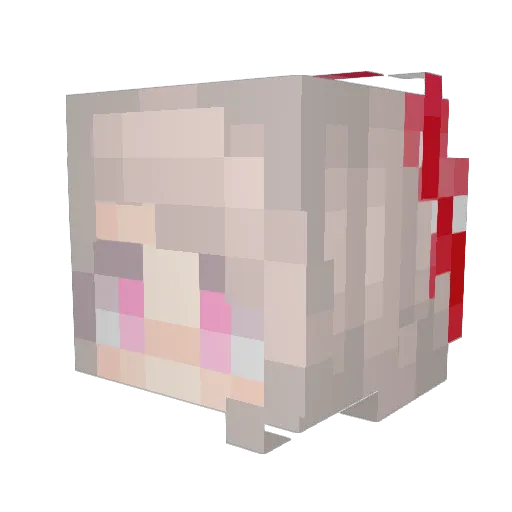 ZBZoid Minecraft avatar head, 3D render