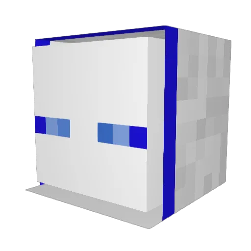 ZBrawr Minecraft avatar head, 3D render