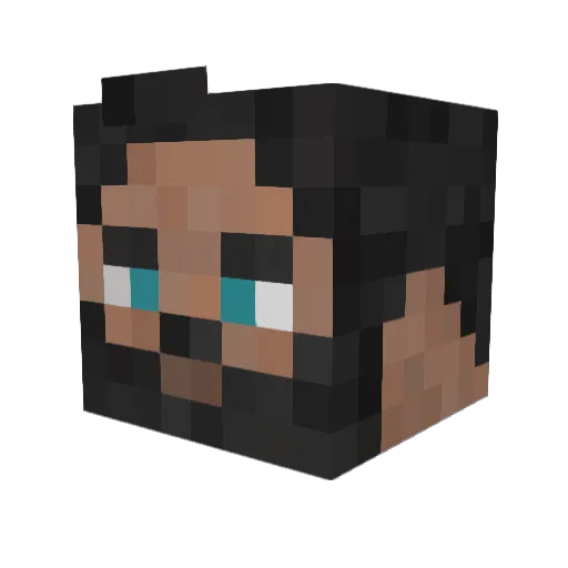 ZCole159 Minecraft avatar head, 3D render
