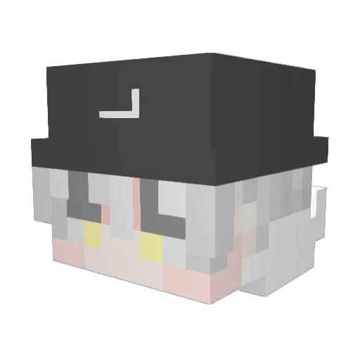 ZCorefvSTC Minecraft avatar head, 3D render
