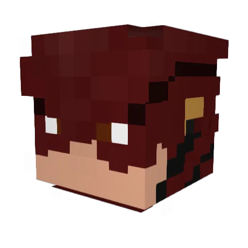 ZCriss_ss Minecraft avatar head, 3D render