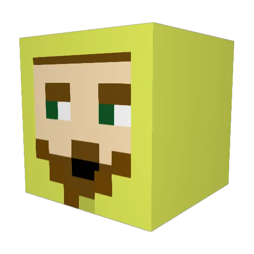 ZDOGKILLER Minecraft avatar head, 3D render