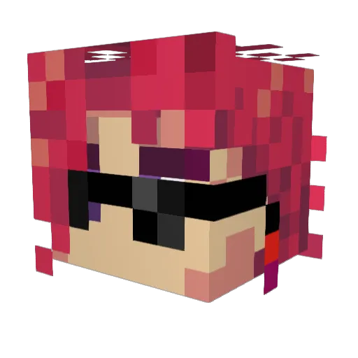 ZDannySan Minecraft avatar head, 3D render
