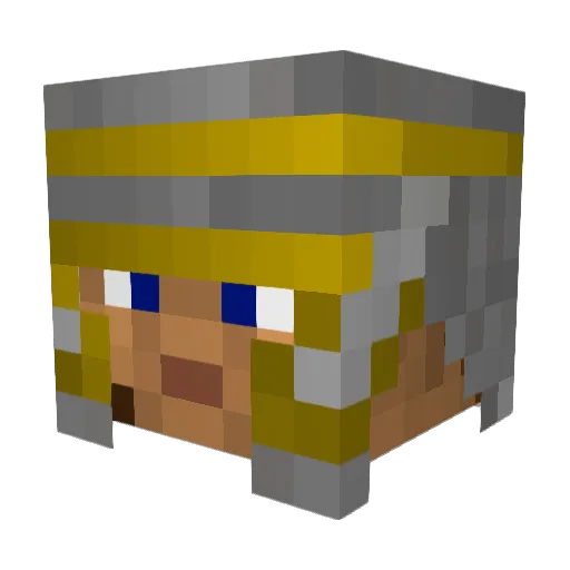 ZDreck Minecraft avatar head, 3D render