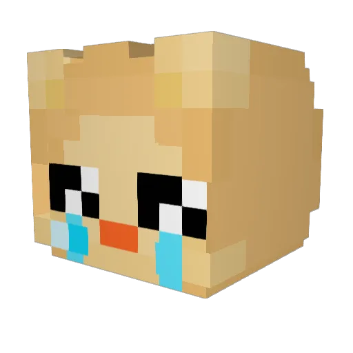 ZE0R0 Minecraft avatar head, 3D render