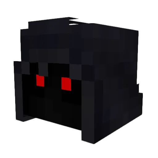 ZE8000 Minecraft avatar head, 3D render