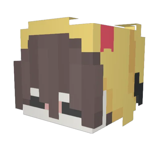 ZEEDZAD Minecraft avatar head, 3D render