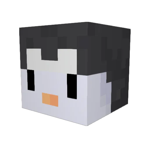 ZEExZEE Minecraft avatar head, 3D render