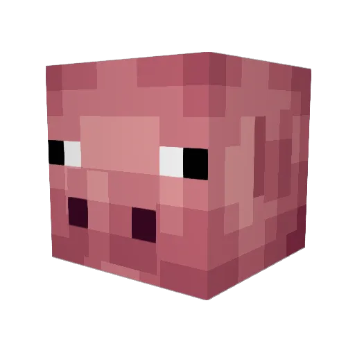 ZEFFFFF Minecraft avatar head, 3D render