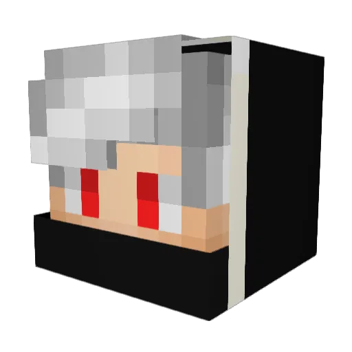ZEFIR_CHIK Minecraft avatar head, 3D render
