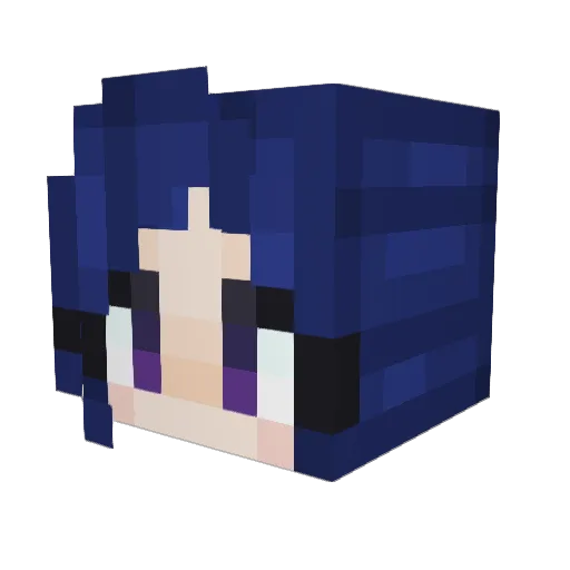 ZEFRAATH Minecraft avatar head, 3D render