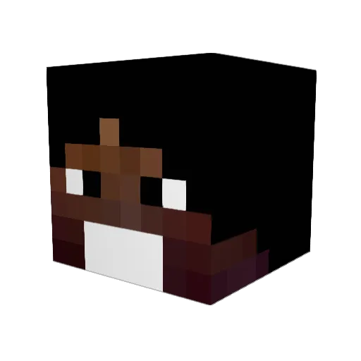 ZEKIJ Minecraft avatar head, 3D render