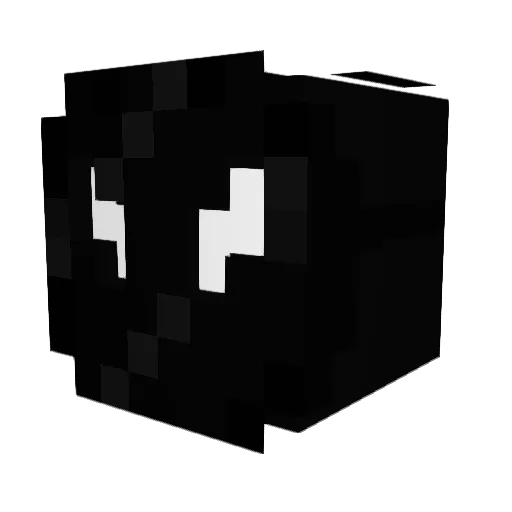 ZELINQQ Minecraft avatar head, 3D render