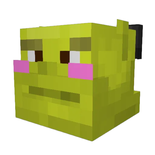 ZELKIHARIBO Minecraft avatar head, 3D render
