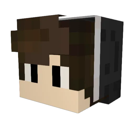 ZENI00 Minecraft avatar head, 3D render