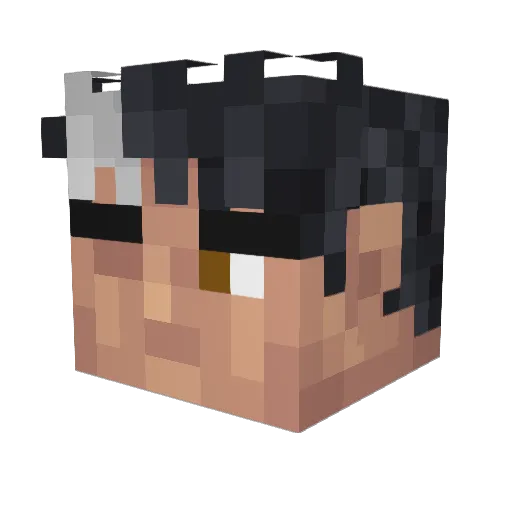 ZENMETSU_ Minecraft avatar head, 3D render
