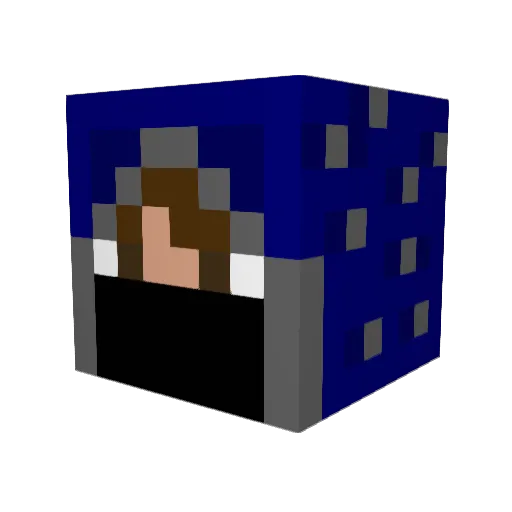 ZENZO16 Minecraft avatar head, 3D render