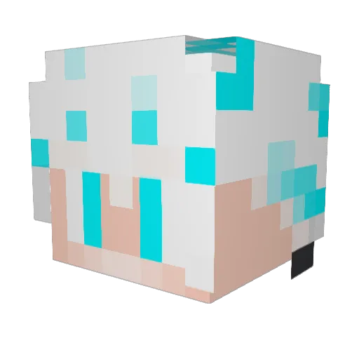 ZEN_1024 Minecraft avatar head, 3D render