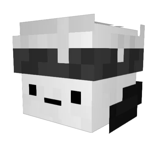 ZER0ACE01 Minecraft avatar head, 3D render