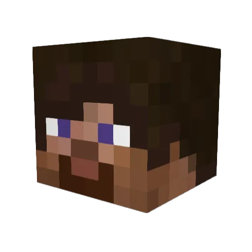 ZERA_CRA Minecraft avatar head, 3D render