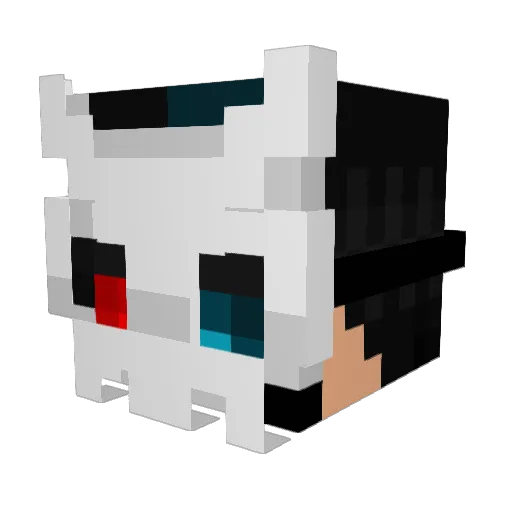 ZERO994 Minecraft avatar head, 3D render