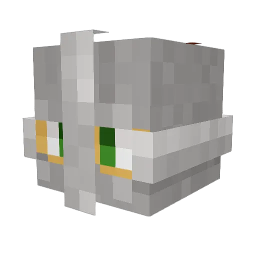 ZERODarkness Minecraft avatar head, 3D render